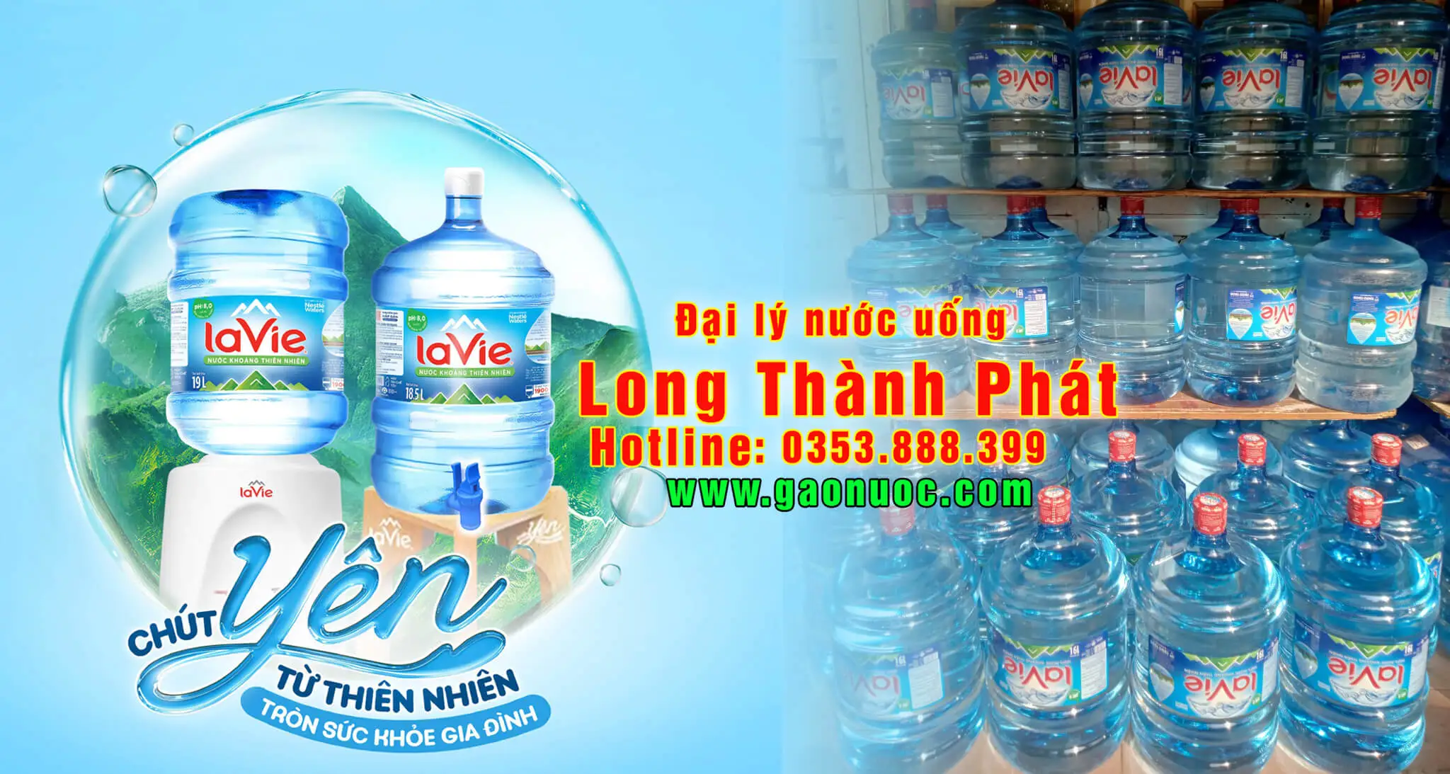 Đại lý giao nước bình LaVie quận 12 giá rẻ gần đây - Long Thành Phát