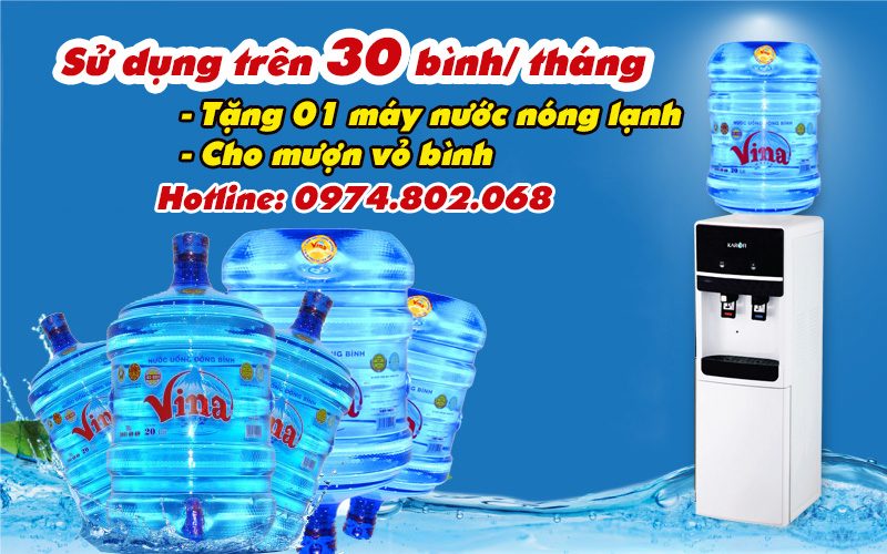 mua nước tặng máy nước nóng lạnh