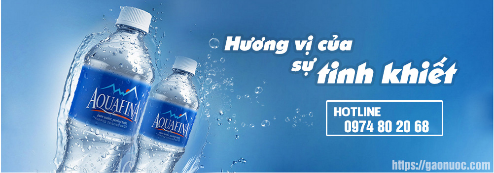 Bình Nước Aquafina 20l mua ở đâu? 1 Aquafina - thương hiệu nước suối đóng chai được ưa chuộng
