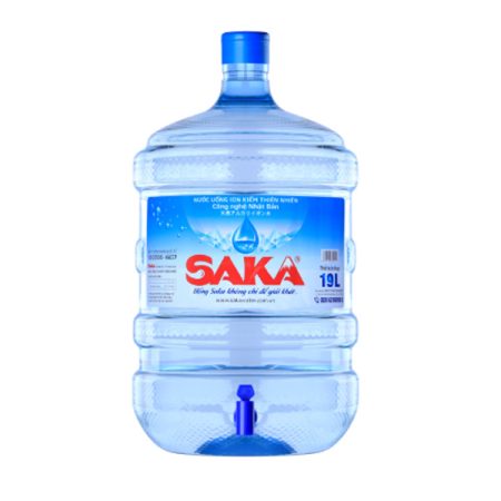 Nước ion kiềm Saka bình vòi 19L