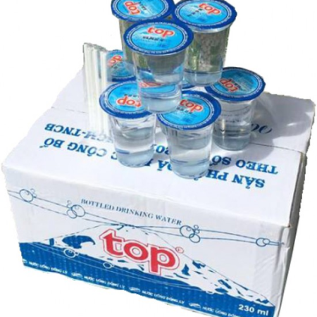 Nước uống đóng ly Top 230ml ( thùng 48 ly kèm ống hút)