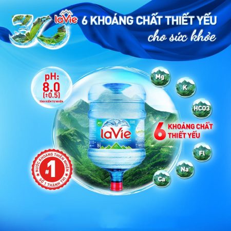 Bình Nước khoáng Lavie 19L chính hãng