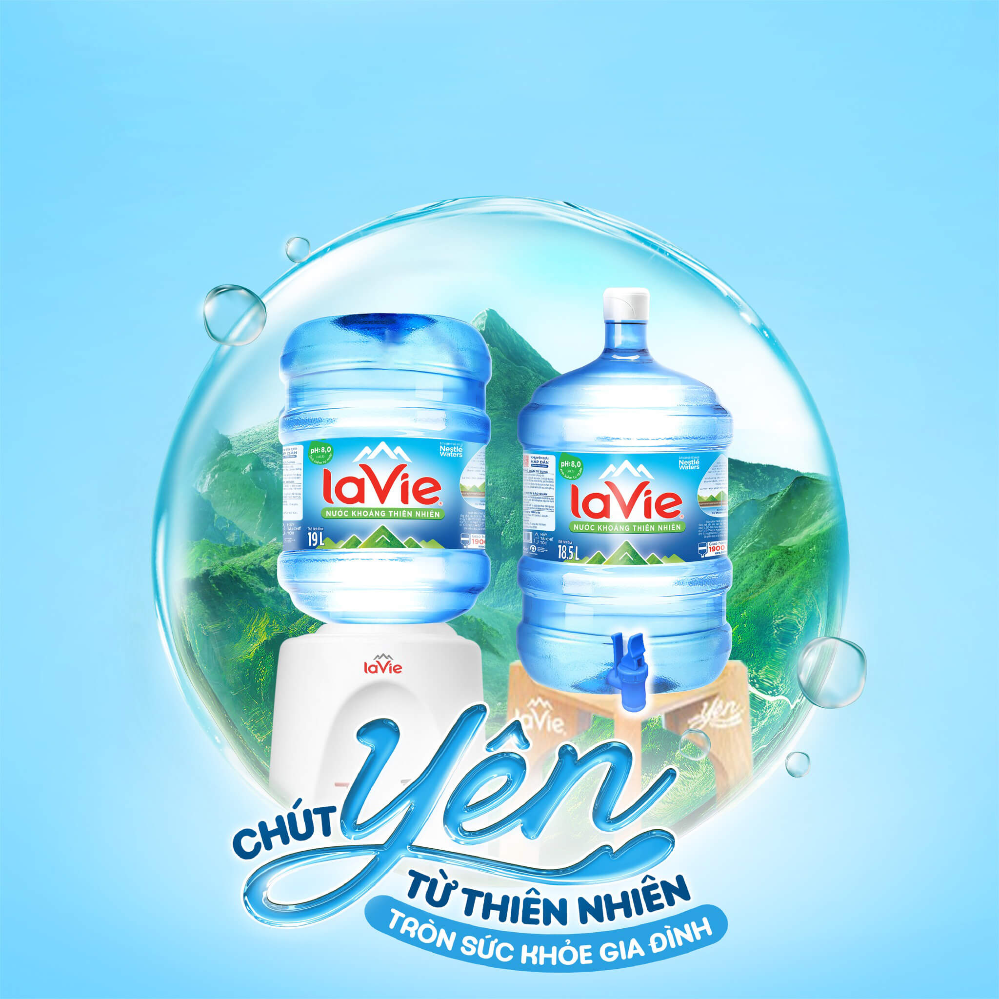 Bình Nước khoáng Lavie 19L chính hãng