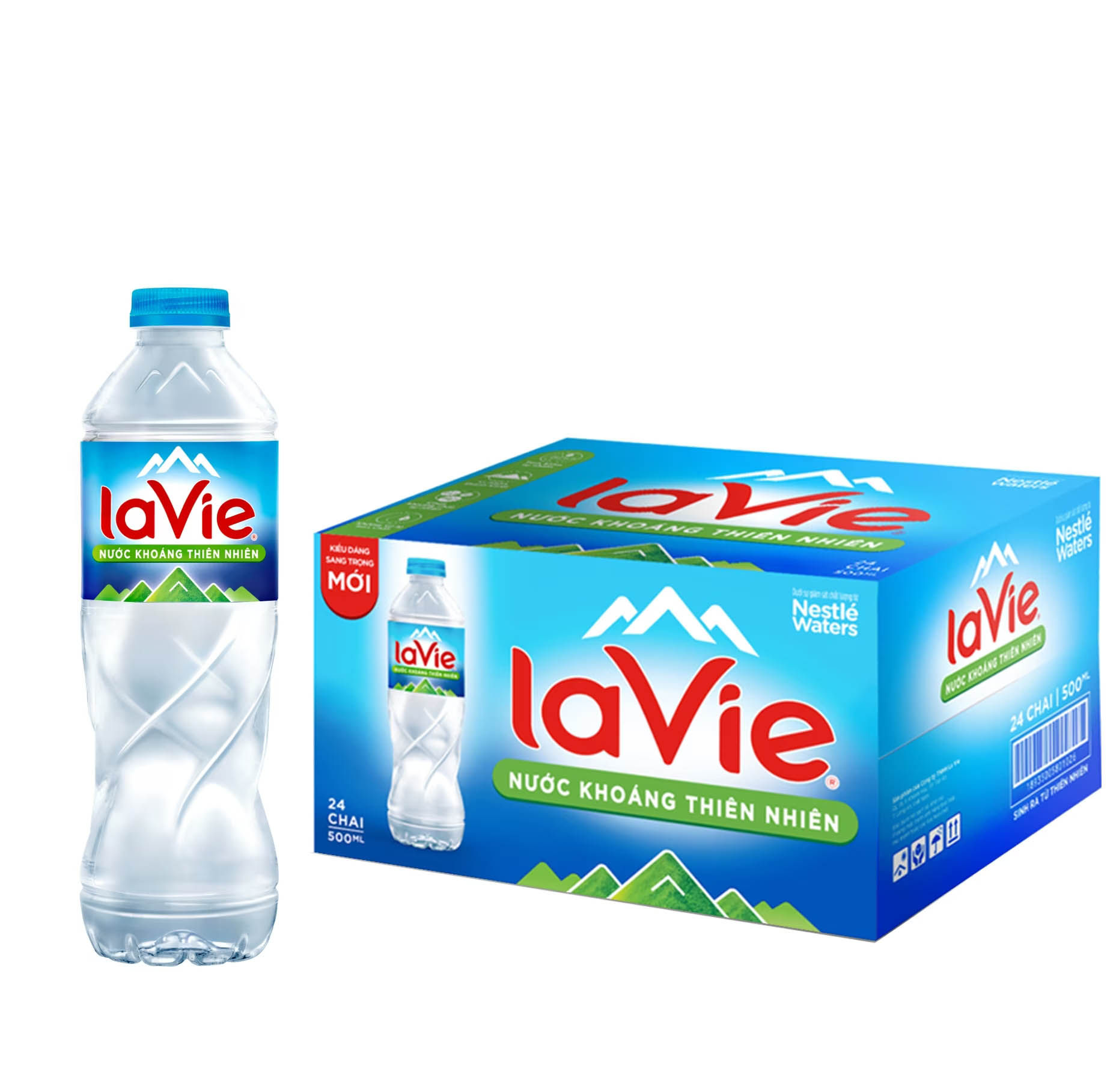 Nước suối Lavie 500ml (thùng 24 chai) 1 Thùng 24 chai nước LaVie 500ml