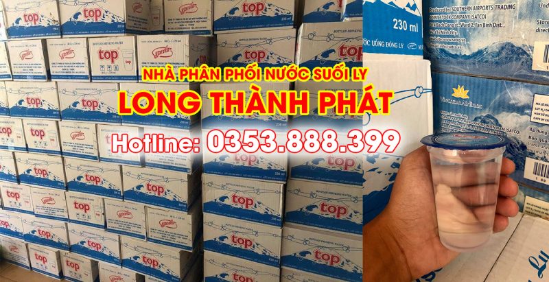 Nhà phân phối nước suối đóng ly Long Thành Phát