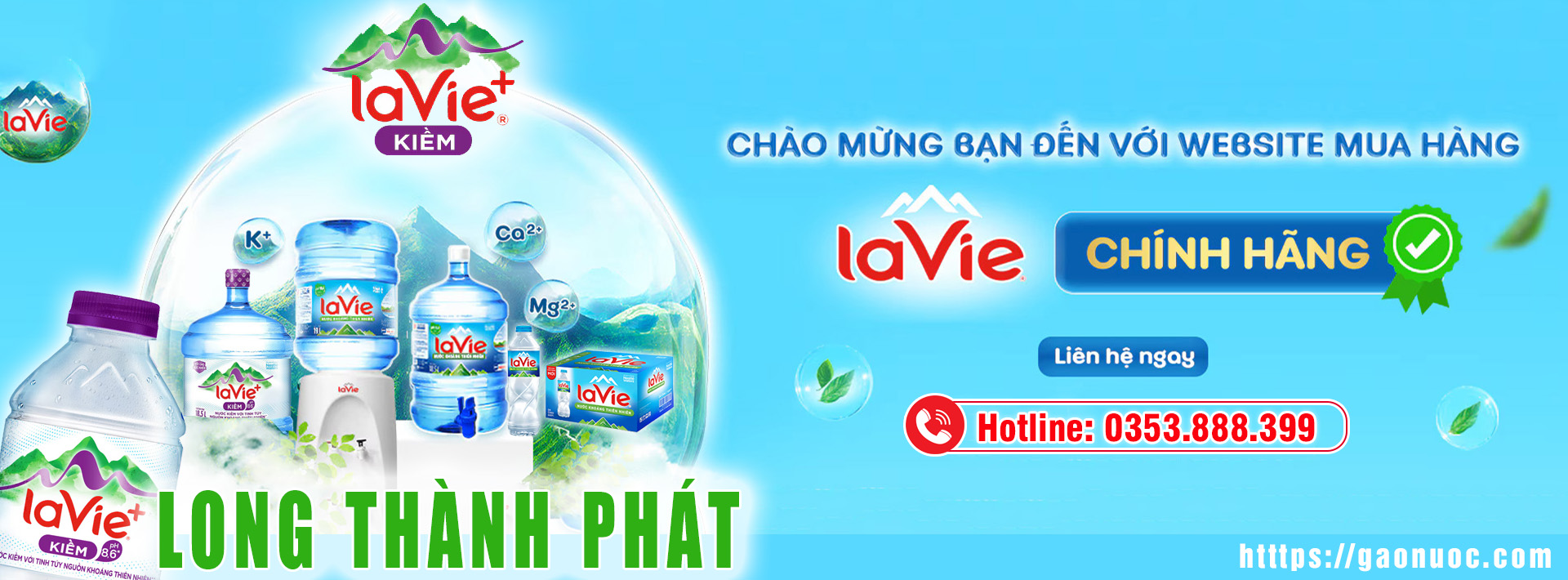 Đại lý nước LaVie chính hãng Long Thành Phát